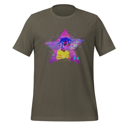 Custom 2-D Star Dark Cotton Unisex T-shirt