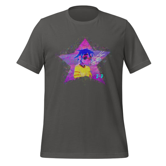 Custom 2-D Star Dark Cotton Unisex T-shirt