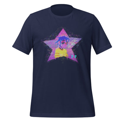 Custom 2-D Star Dark Cotton Unisex T-shirt