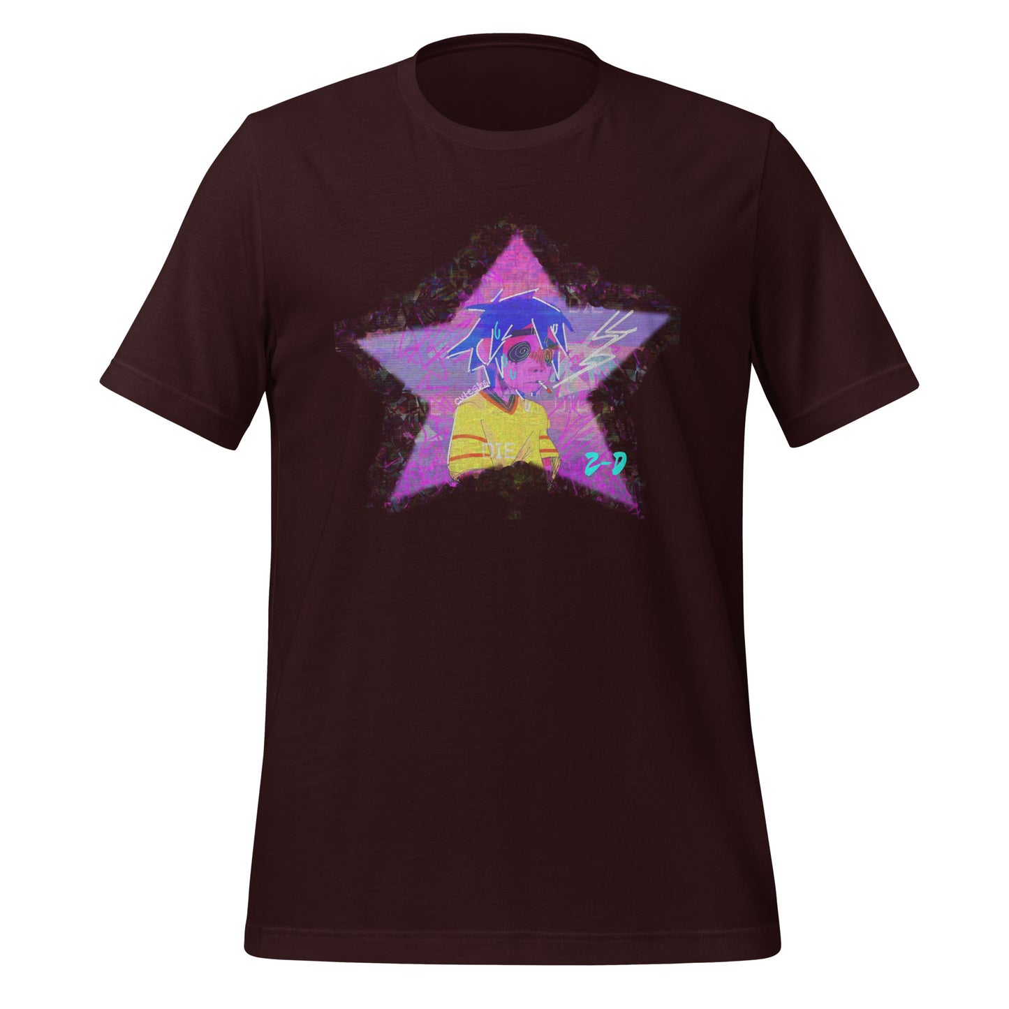 Custom 2-D Star Dark Cotton Unisex T-shirt